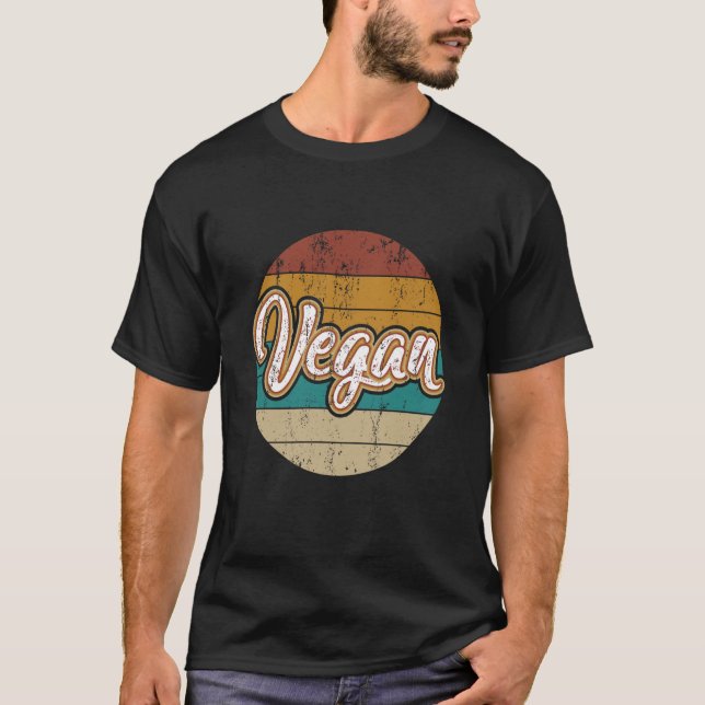 Camiseta Vegan vegan vegan vegetariana saudável (Frente)