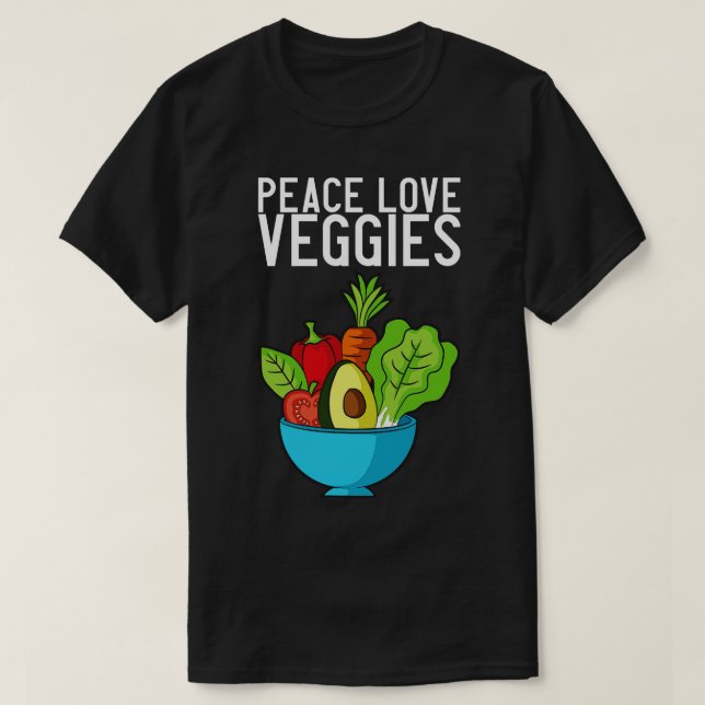 Camiseta Vegan Vegetables Bowl (Frente do Design)