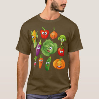 Camiseta Vegan Vegetables Vegggays Vegetariano