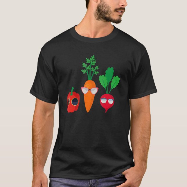 Camiseta Vegan Vegetables Vegggays Vegetariano (Frente)