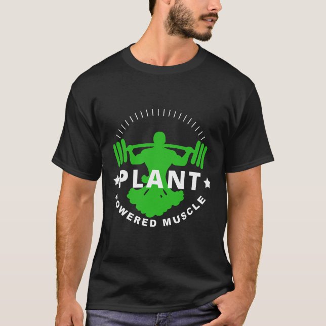 Camiseta Vegan Vegetarian Broccoli Bodbuilding Lift (Frente)