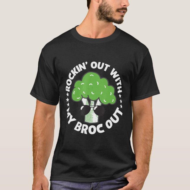 Camiseta Vegan Vegetarian Broccoli BrocPlant Based Diet Gi (Frente)