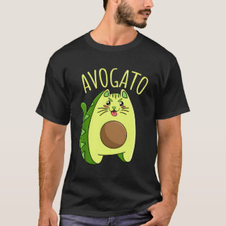 Camiseta Vegan Vegetarian Cat Do Avocado Avogato Cat Owne