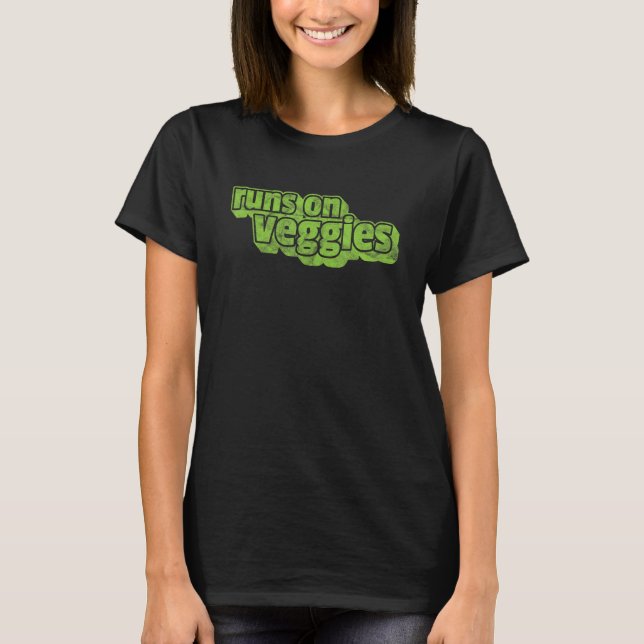 Camiseta Vegan Vegetarian Comida Vegans Plant Based Veggggg (Frente)