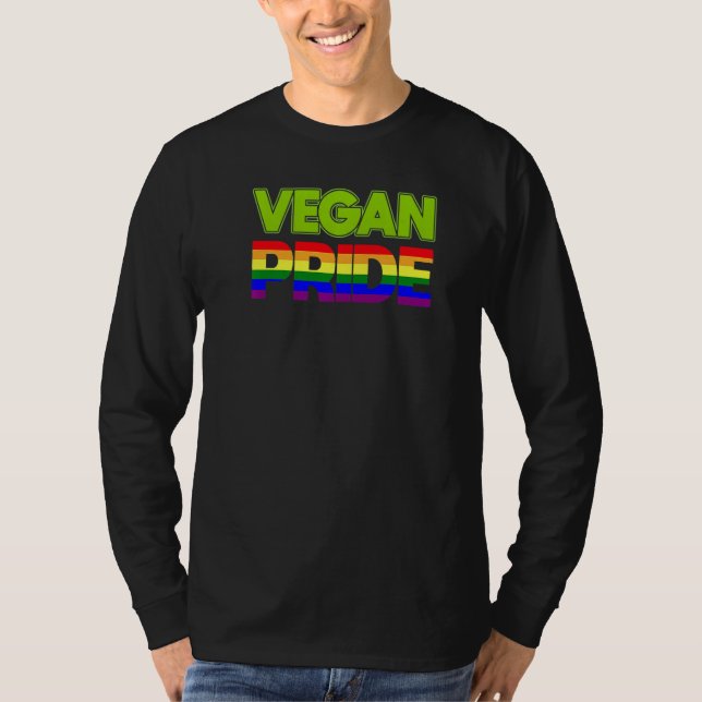 Camiseta Vegan Vegetarian Food Vegans Plant Based Lgbt Vint (Frente)