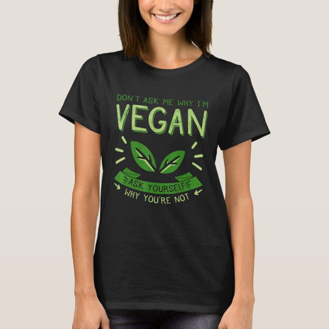 Camiseta Vegan Vegetarian Lifecycle Meat Free Diet Plant Ba (Frente)