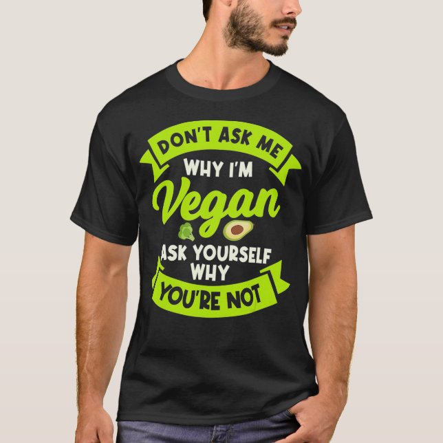 Camiseta Vegan Vegetarian No Meat Diet Based Lifestyl (Frente)
