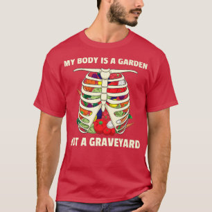 Camiseta Vegan Vegetarian Vegans Plant Based Body Garden Gr