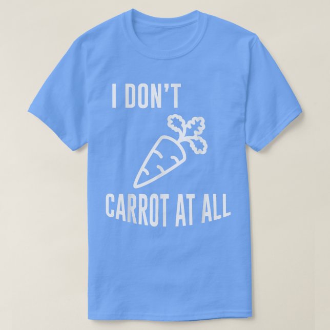 Camiseta Vegan Vegetarian Vegetable Carrots I Não Carrot (Frente do Design)