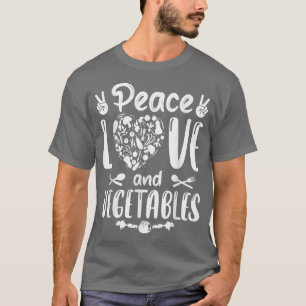 Camiseta Vegan Vegetariano Amor Pela Paz E Vegetais