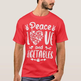 Camiseta Vegan Vegetariano Amor Pela Paz E Vegetais