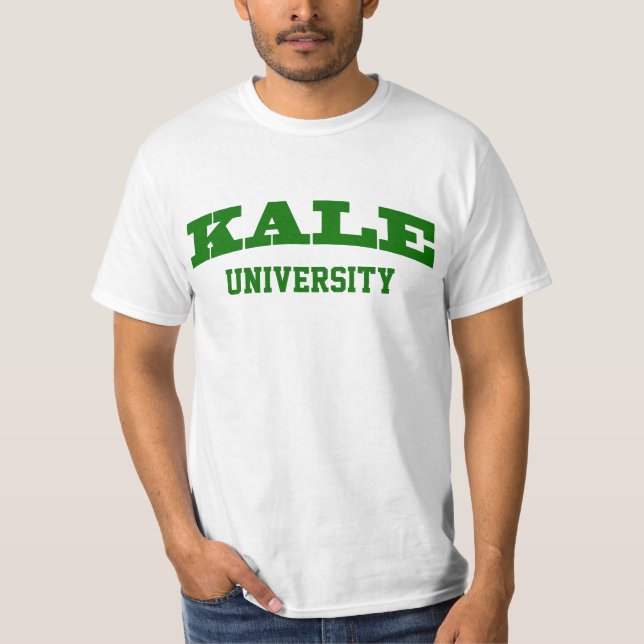 Camiseta Vegan verde engraçado da faculdade da paródia da (Frente)