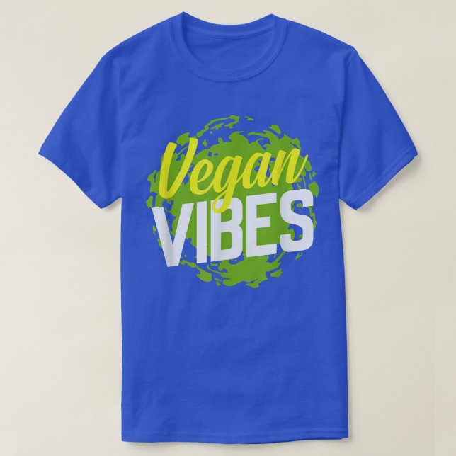 Camiseta Vegan Vibes Cool Plant Based Diet Vegetarians  (Frente do Design)
