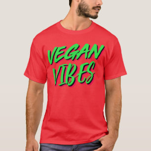 Camiseta Vegan Vibes Vegetais Legal à Base de Plantas