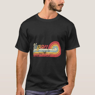 Camiseta Vegan Vintage Estilo Retro T-Shirt