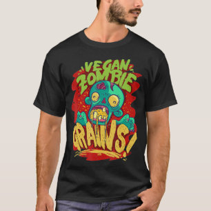 Camiseta Vegan Zombie Grains Funny Veggie