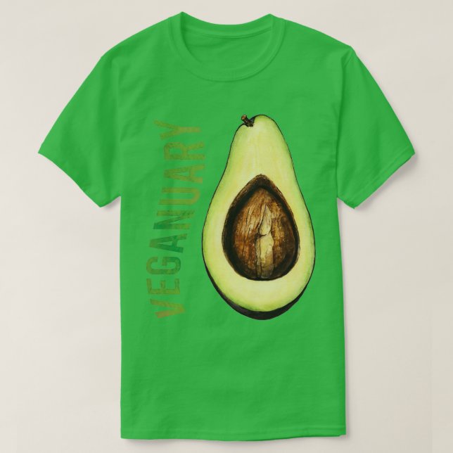 Camiseta Veganestuário Avocado Vegan (Frente do Design)