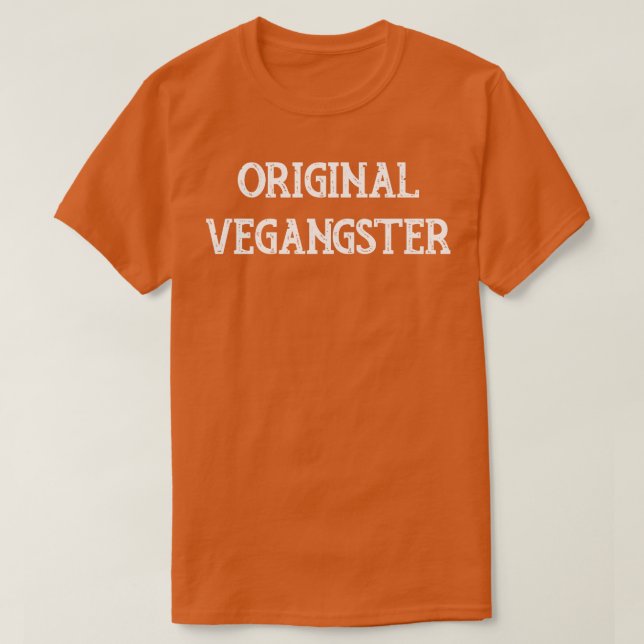 Camiseta Vegangster original 3 (Frente do Design)