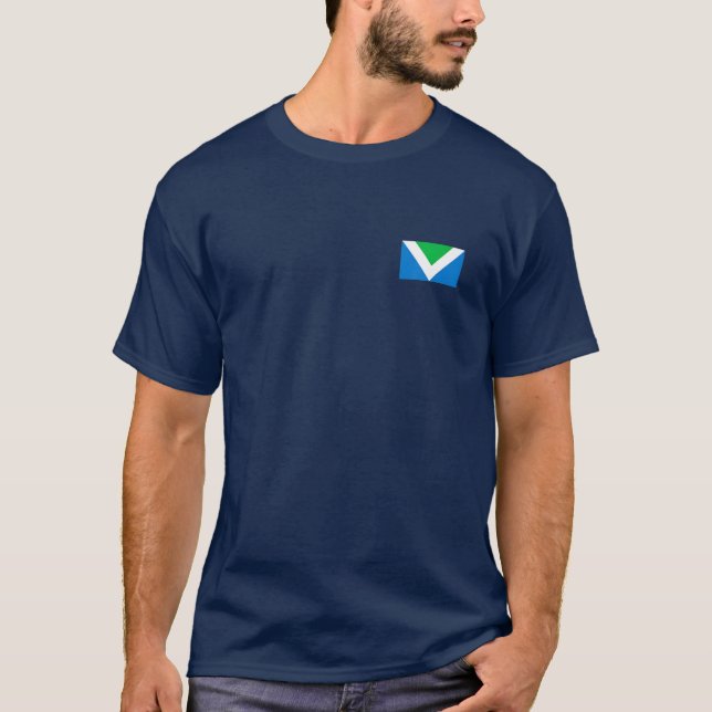 CAMISETA VEGANISMO DE BANDEIRA VEGANISMO V (Frente)