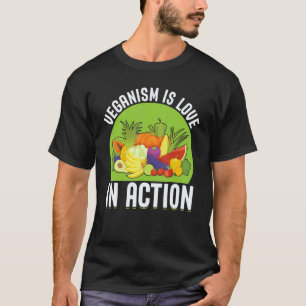 Camiseta Veganismo É Amor Em Ação I Vegano