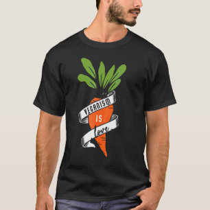 Camiseta Veganismo é amor vegetariano vegetariano vegetaria