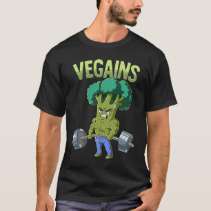 Camiseta Veganismo Fisiculturismo Academia Vegains