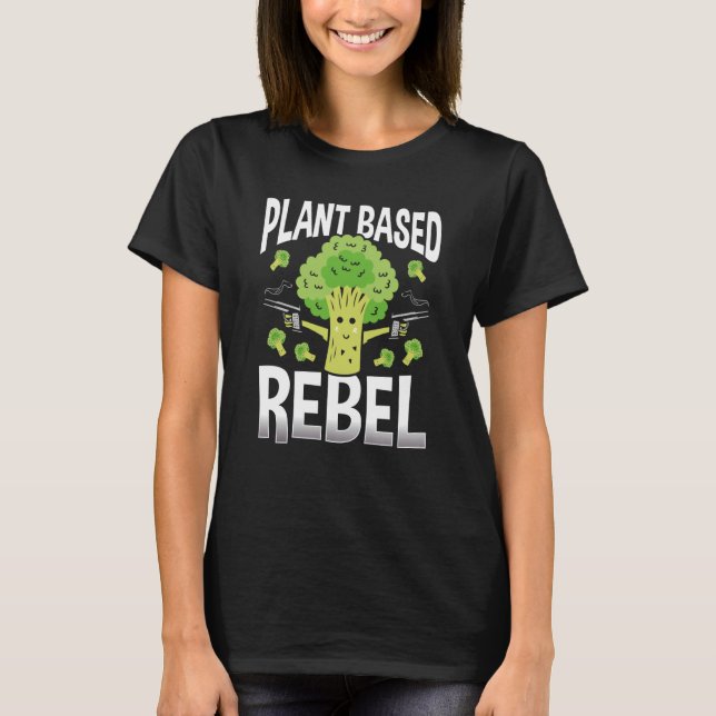 Camiseta Veganismo Rebel Baseado em Plantas (Frente)