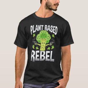 Camiseta Veganismo Rebelde à Base de Plantas da Backprint
