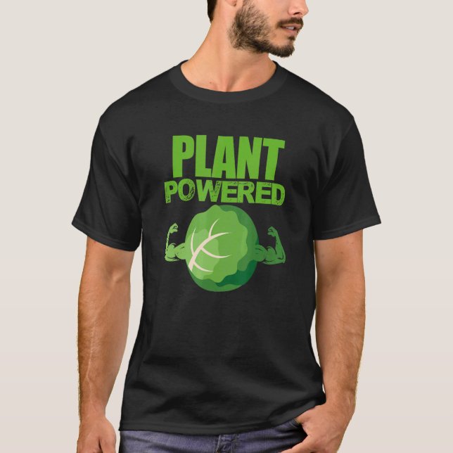 Camiseta Veganismo Vegetal Vegetal Powered Vegan (Frente)
