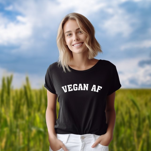 Camiseta Vegano AF Minimalista (Criador carregado)