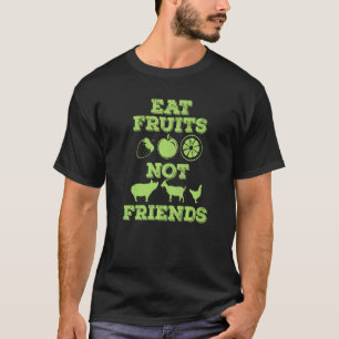 Camiseta Vegano Coma Fruta Sem Amigos