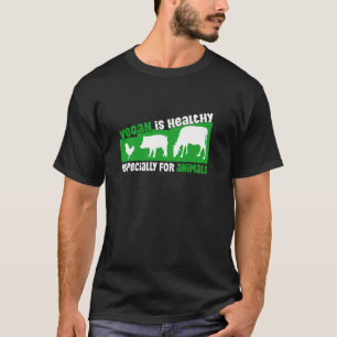 Camiseta Vegano é saudável, especialmente para a vida dos a