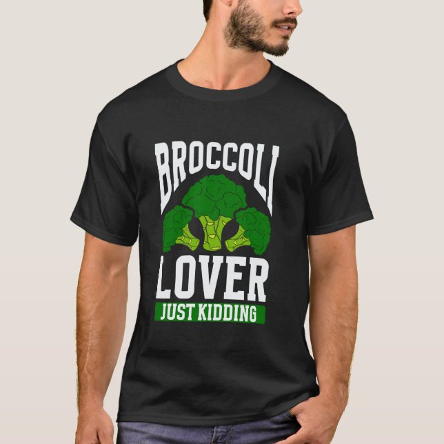 Camiseta Vegano Engraçado que Odeia Brócolis (Frente)