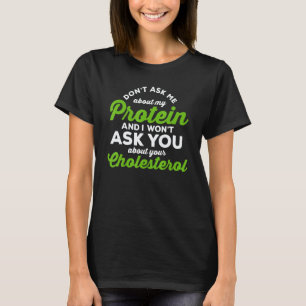 Camiseta Vegano Não Me Pergunte Sobre Meu Dia Vegetariano d