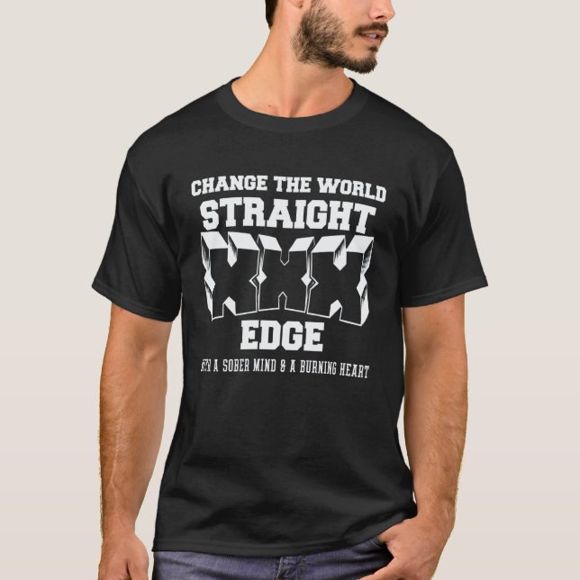 Camiseta Vegano, Punk, Straight Edge 1 (Frente)