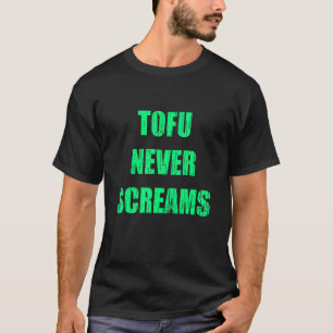 Camiseta Vegano Tofu Nunca Grita Animal à Base de Plantas