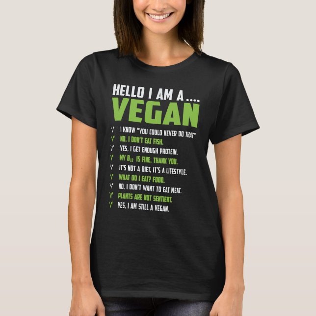 Camiseta Vegano Vegano  Dito  8 (Frente)