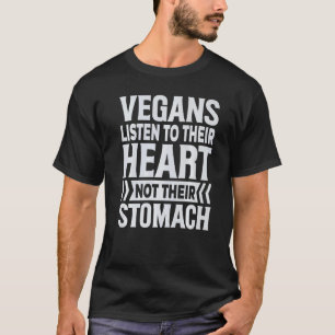 Camiseta Veganos Escutam Seu Coração Não Seu Estômago