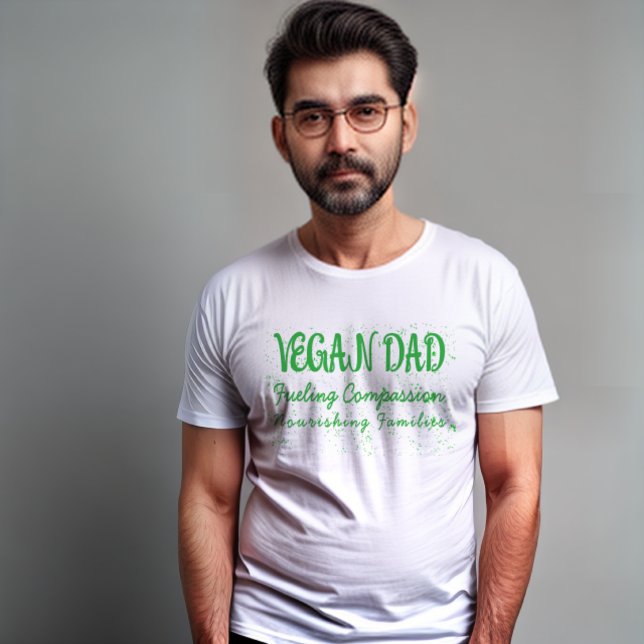 Camiseta VeganPai: Família Compaixonada - Amor Comovente (Criador carregado)