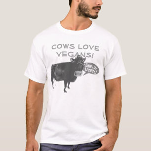 Camiseta Vegans do amor das vacas!