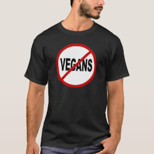 Camiseta Vegans do ódio Vegans/No permitidos a indicação
