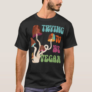 Camiseta Vegans Engraçados, Vegetarianos dos anos 70 Design