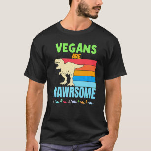 Camiseta Vegans São Incríveis Herbivore Vegan Dinosaur Diet