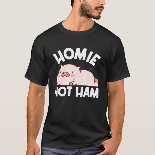 Camiseta Vegans Vegetariana Suíno Livre De Suíno Sem Carne  (Frente)