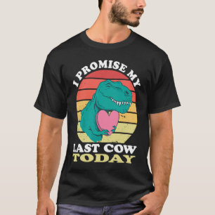 Camiseta Veganto Saurus Cute Dino Heart Última Vaca Herbivo