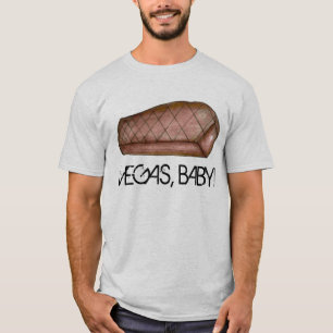 Camiseta Vegas, Baby! Las Vegas NV Nevada Strip Steak