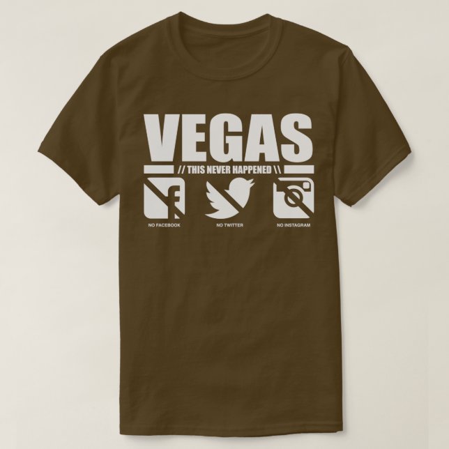 Camiseta VEGAS Isto Nunca Aconteceu (Frente do Design)
