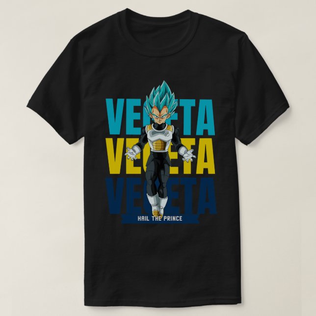 Camiseta Vegeta TShirtvegeta azul TShirtby nunca desliga (Frente do Design)