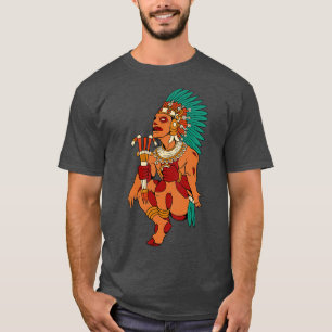 Camiseta Vegetação asteca deus Xipe Totec 1