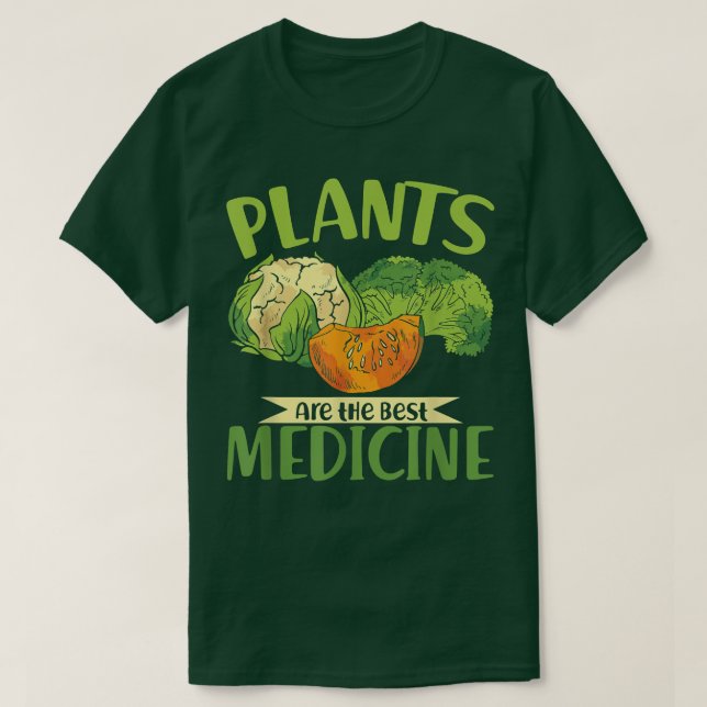 Camiseta Vegetais à base de vegetais (Frente do Design)